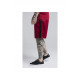 custom  Shadow Loose Fit Shorts - Deep Red & Black